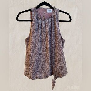 Sienna Sky Patterned Sleeveless Blouse